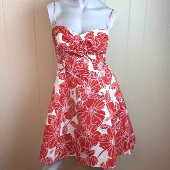 Jessica Howard Dresses & Skirts - Jessica Howard Burnt Orange White Party Dress